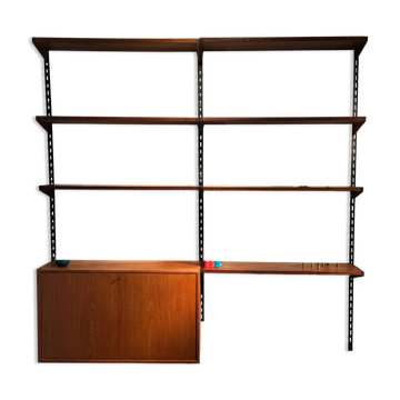 Vintage Scandinavian wall library by Kai Kristiansen for FM Møbler