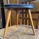 Formica small vintage coffee table tripod carries plant midcentury 50s