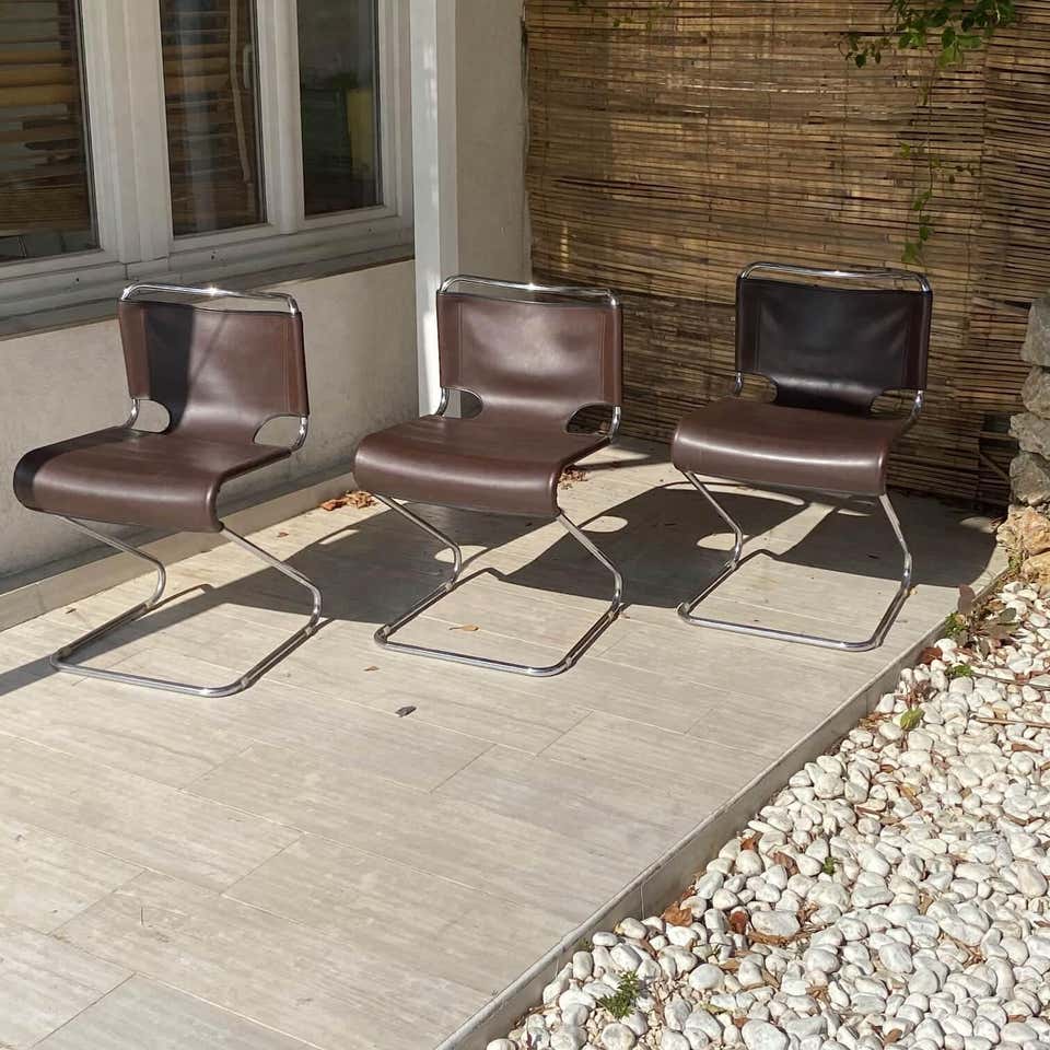 3 chairs by Pascal Mourgue, Steiner Edition, Model Biscia, 1970
