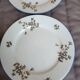 8 MEHUN porcelain dessert plates with barbel decoration