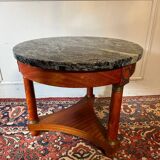 Empire Style Mahogany Pedestal Table.