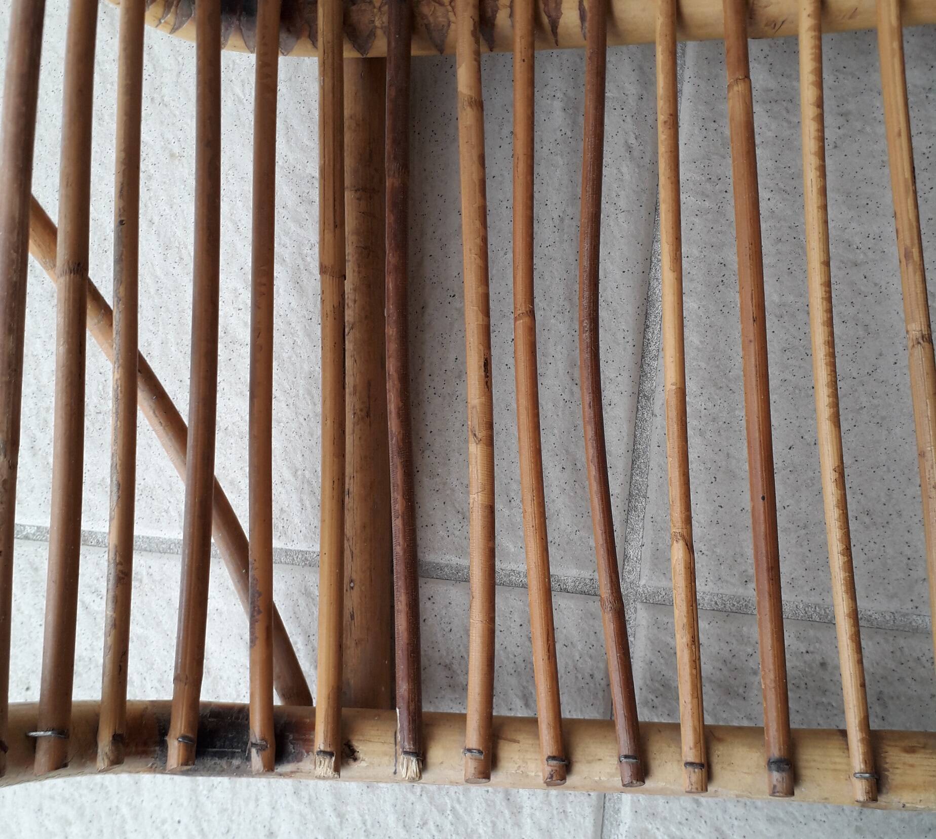 Rattan wooden basket