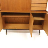 Scandinavian teak secretary desk, Bräntorps, Sweden, 1960