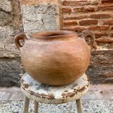 Terracotta pot vase
