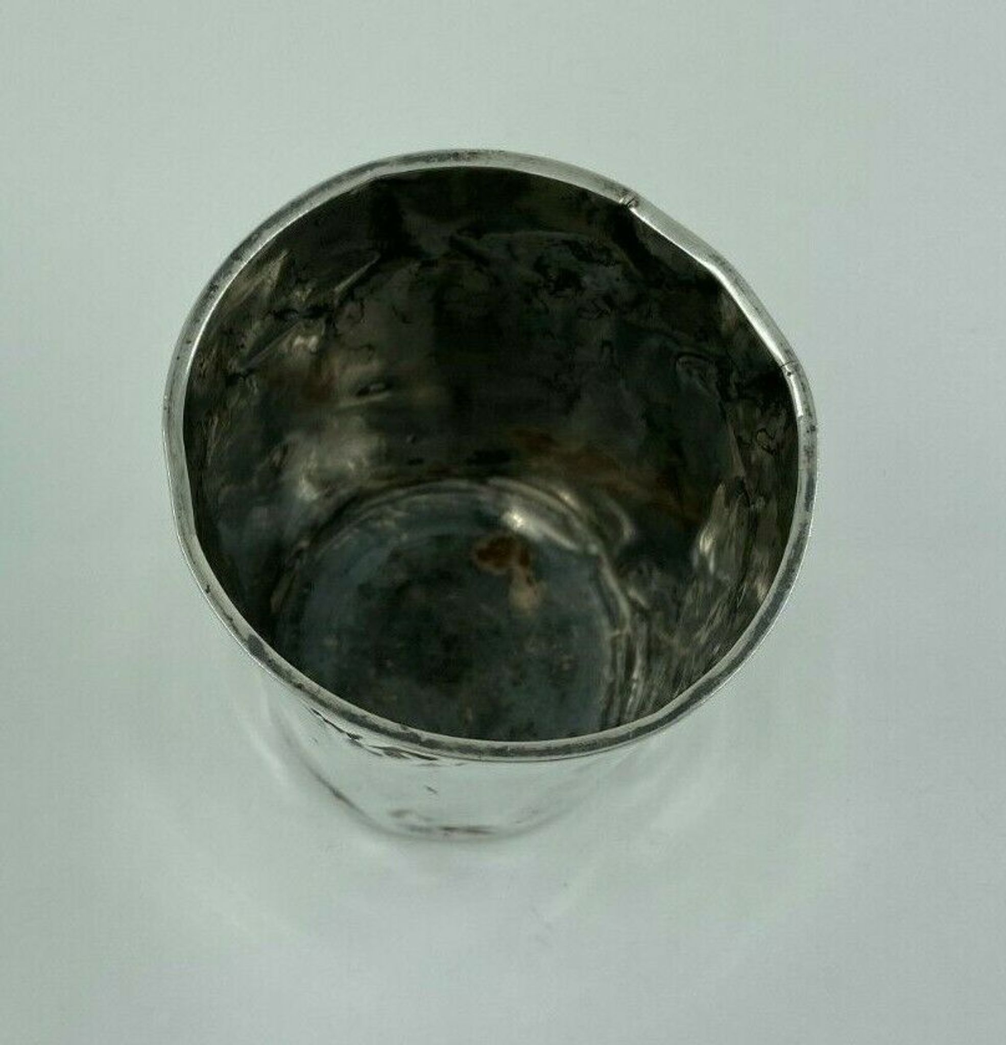 Silver timbale XlXeme poincon minerve large size 67 grams