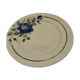 Dish with blue rose