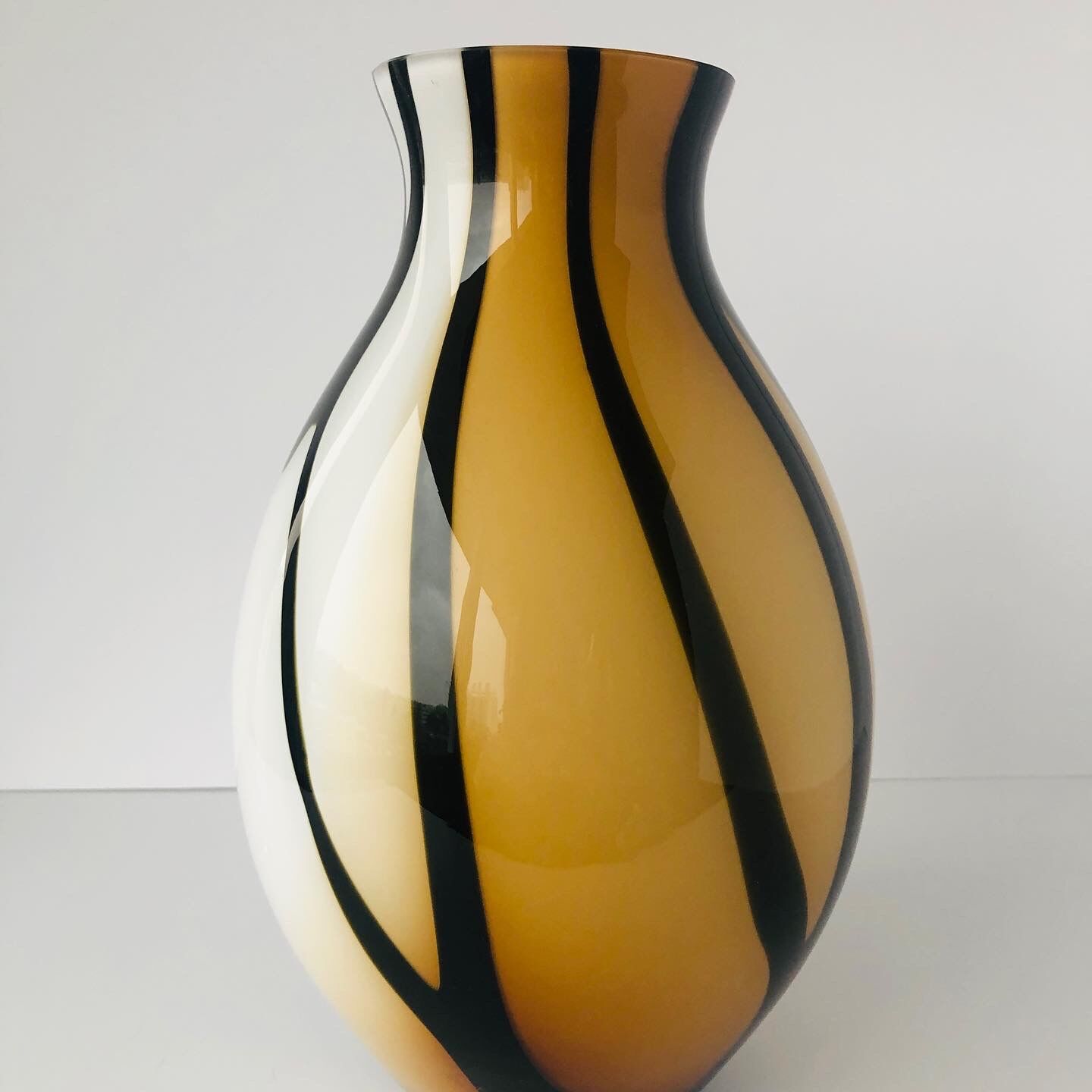 Contemporary blown glass vase