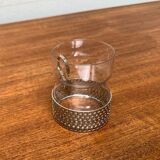 Mid-century Finnish Tsaikka tea glass by Timo Sarpaneva for Iittala.