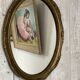 Antique oval mirror