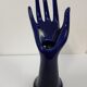 Hand baguier in navy blue faience