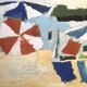 Affiche Nicolas de Staël, Le Lavandou, personnage sur la plage, 1991