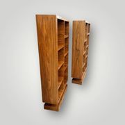 Pair of Art Deco style bookshelves in rosewood veneer - é
