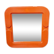 Petit miroir vintage orange.