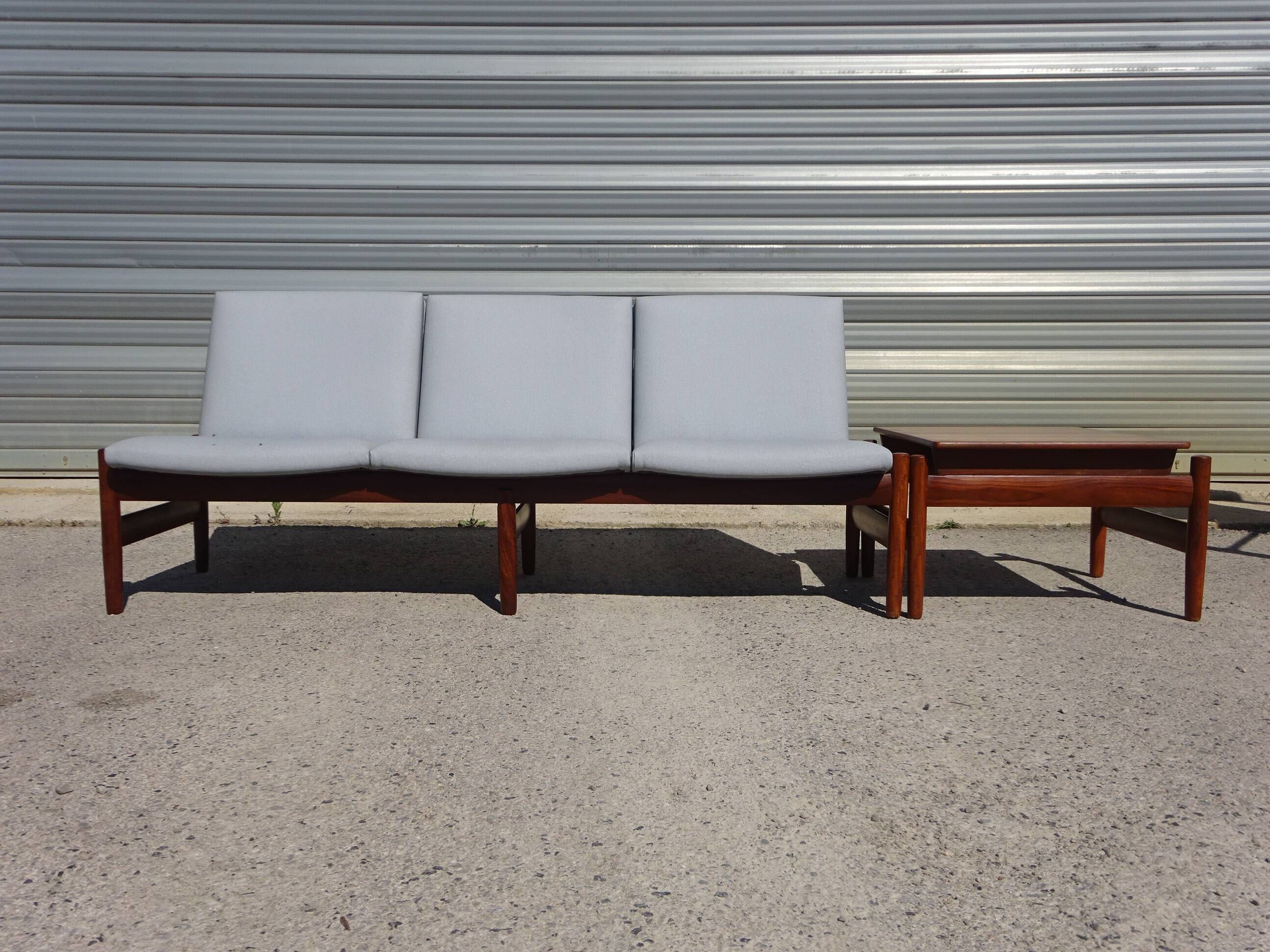 Modular vintage salon in teak signed by Karl SØrlie & SØnner.