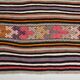 5x8 Kilim Colorful Striped Vintage Wool Kilim Rug, 160x232 Cm