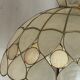 Vintage capiz shell pendant chandelier from the 1950s to 1960s.