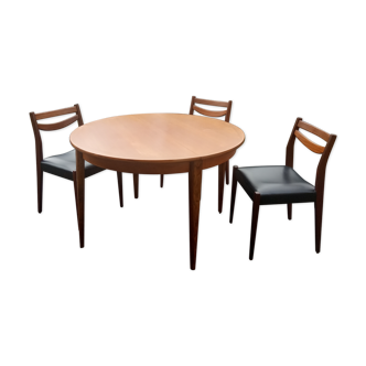 Set 50s/60s table and chairs