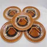 Set of 5 Sarreguemines plates