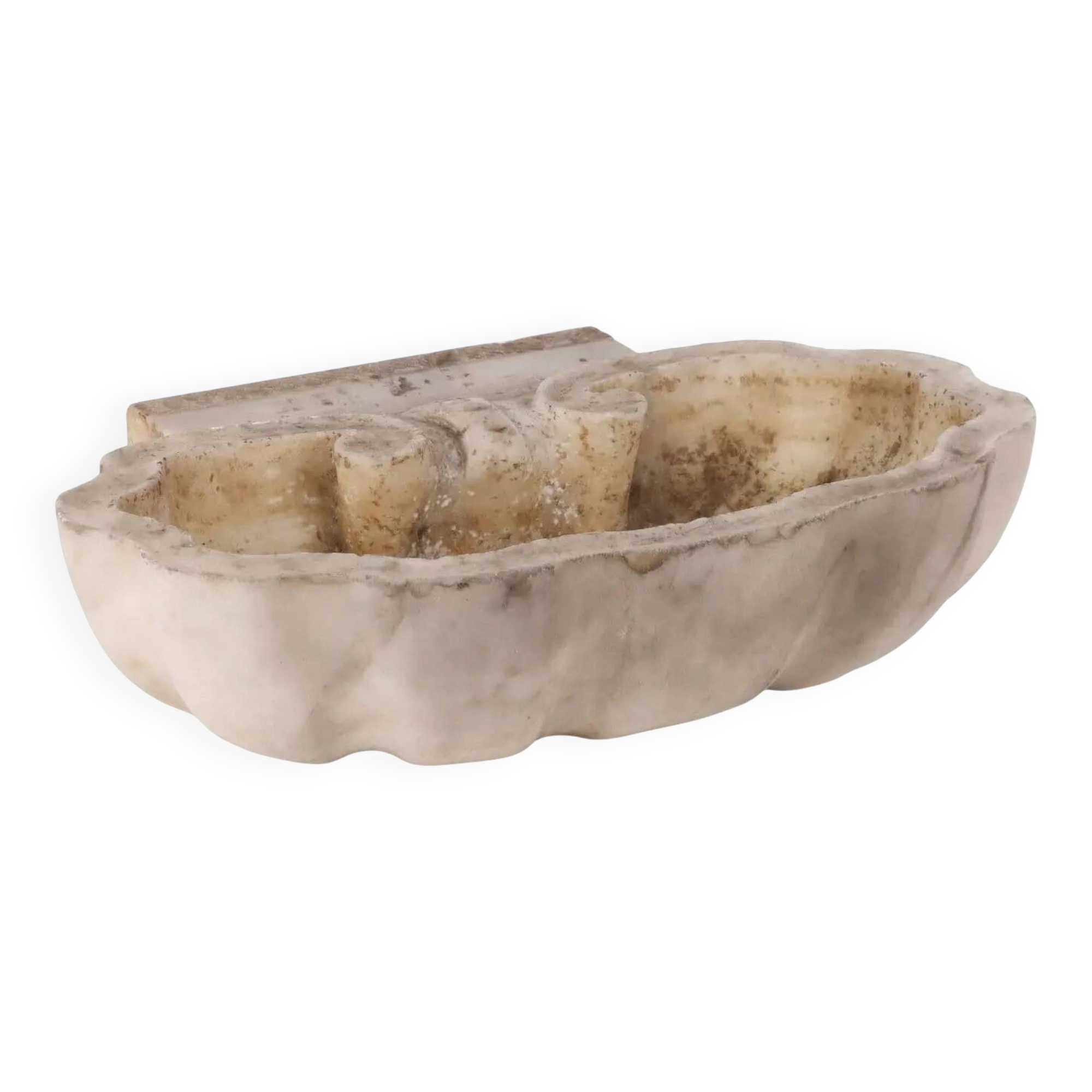 Antique baroque marble cup Italy 18th century