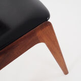 Fire  teak chair design by Kai kristiansen for Schou andersen, scandinavian design.