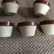 Series of 5 sandstone ramekins