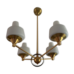lustre vintage en laiton