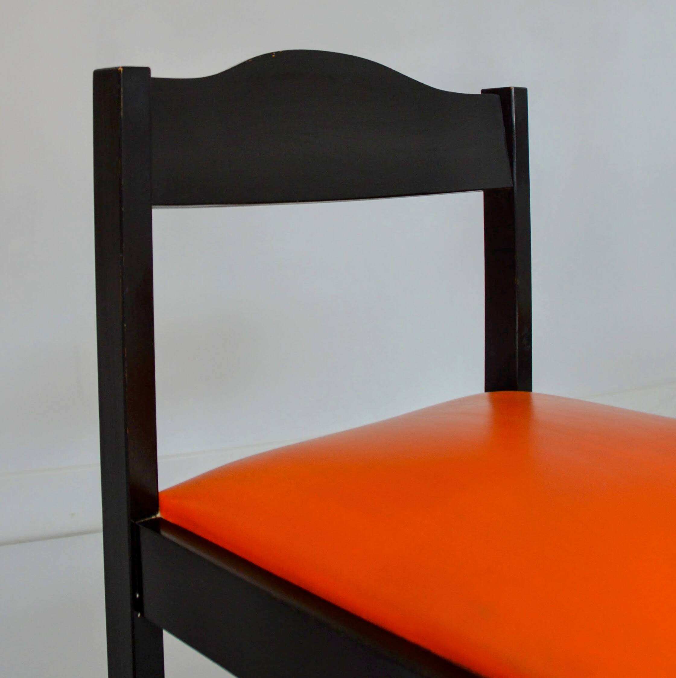 Set of 6 vintage Scandinavian chairs from the 1960s