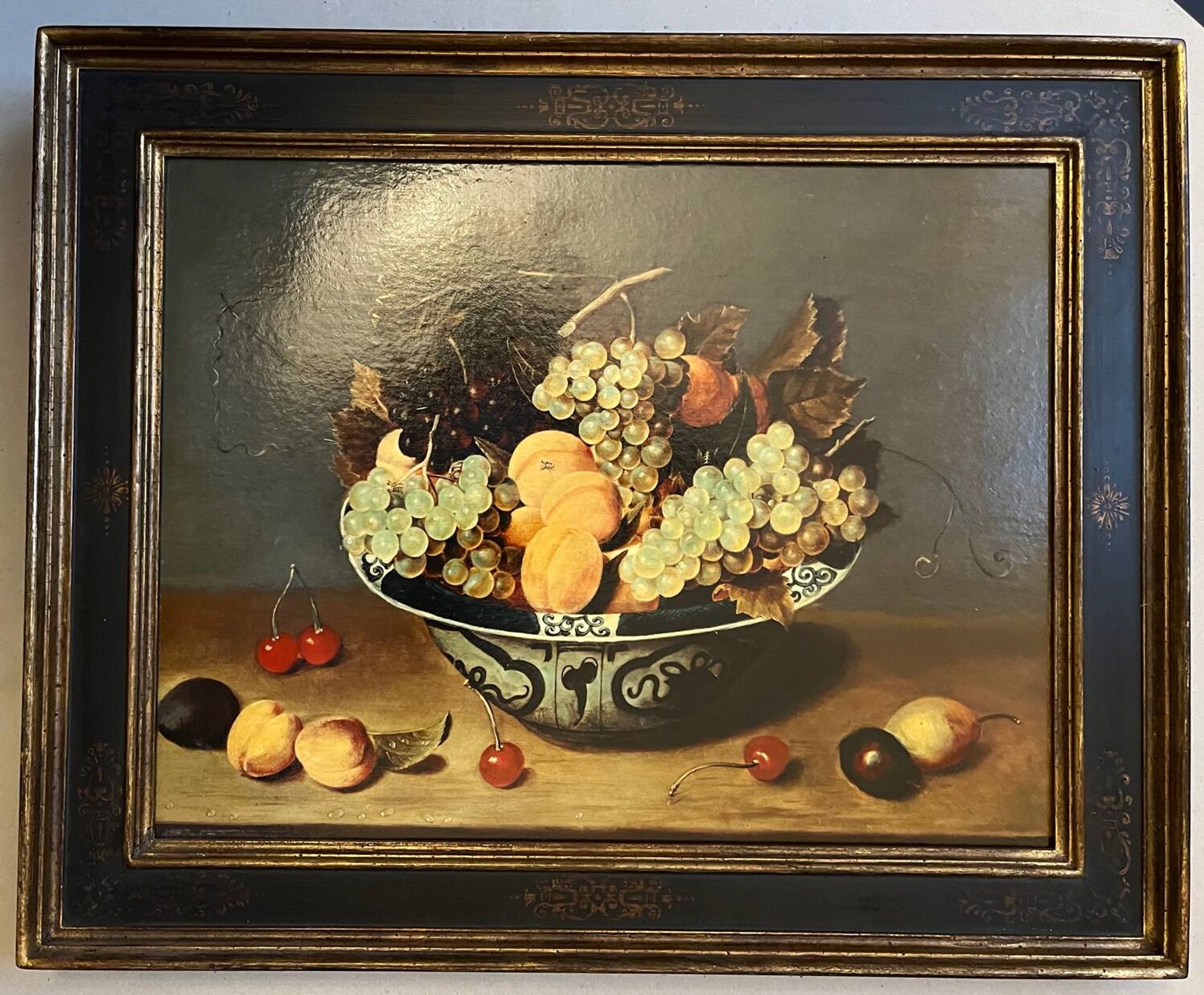 Painting: reproduction of still life with fruit