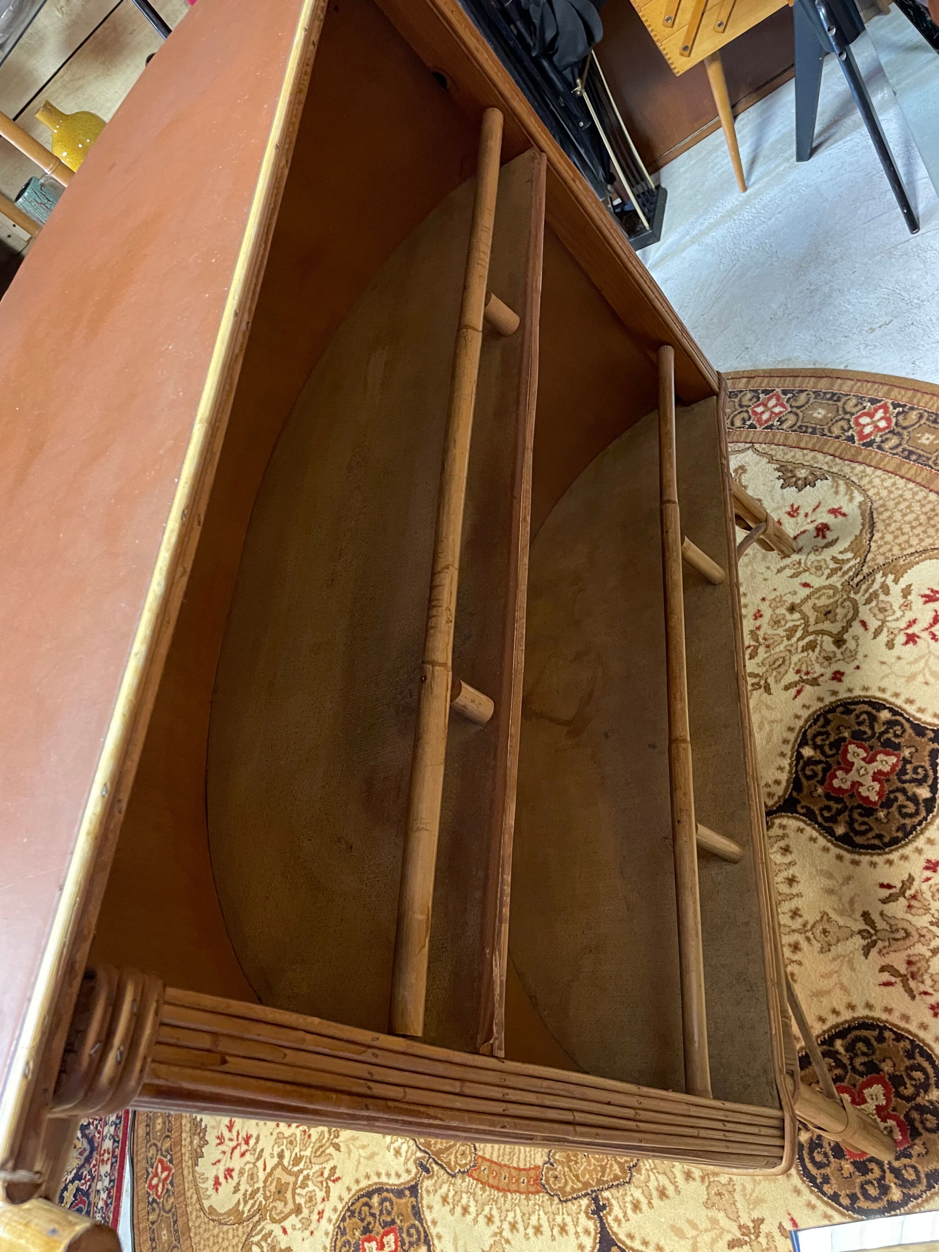 Rattan & bamboo bar vintage year 50/60