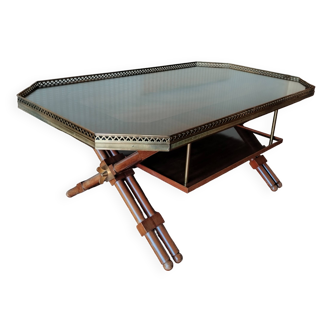 table basse bois vintage