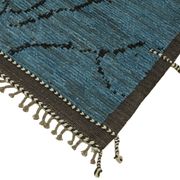 Handmade Tribal Decorative 250 cm x 310 cm Blue Wool Carpet