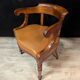 Fauteuil de bureau en noyer, époque Restauration