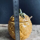 Vintage pineapple pattern slip pot