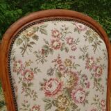 Antique Voltaire armchair with 4-position reclining backrest