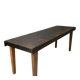 Grande table industrielle années 50 acier et bois 200cm