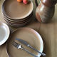 10 dessert plates sandstone village speckled blond