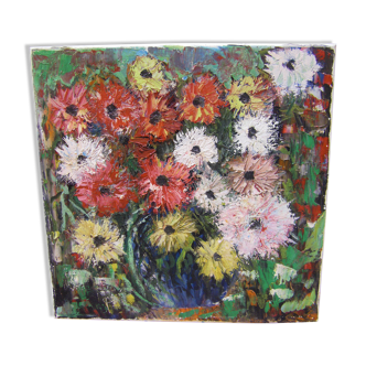 Peinture de fleurs  vintage