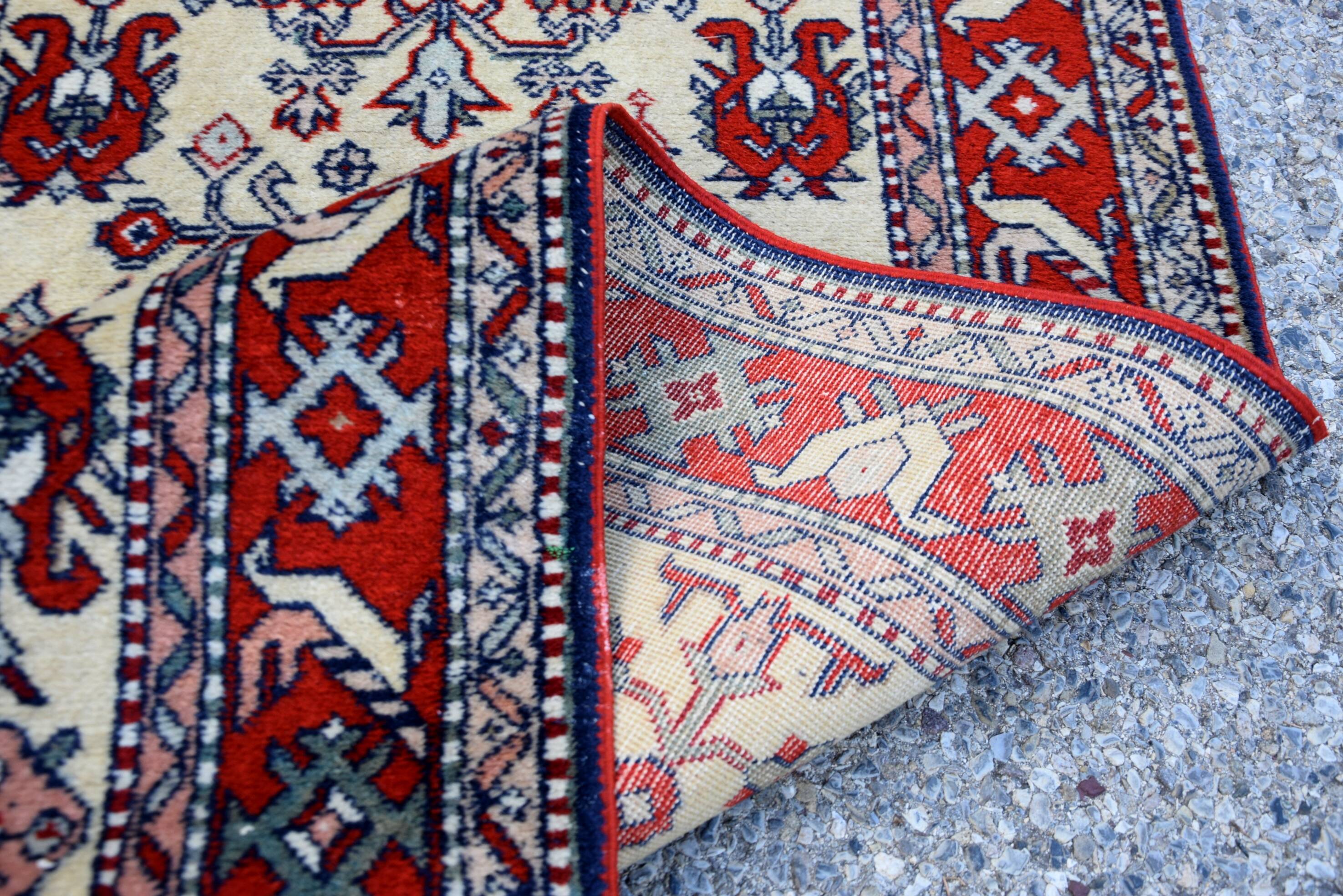 Tapis d'Orient Caucase Kazak Urss : 0.80 X 3.50 Mètres