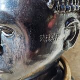 African tribal bust in ebony