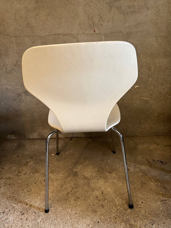 Chaise Phœnix danoise blanche