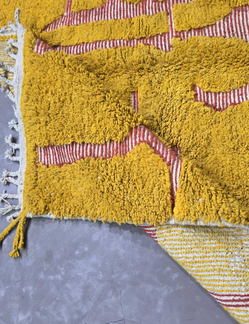 Berber Carpet Mustard - 273 x 190 cm