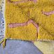 Berber Carpet Mustard - 273 x 190 cm