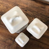 Set of 3 vintage Ditmar pots