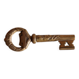 Brass key-shaped corkscrew