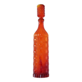 Italian carafe empoli orange red 1960
