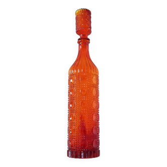 Carafe Italienne empoli rouge orangé 1960