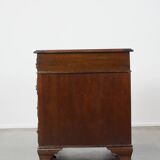 English desk with leather desk top and 9 drawers