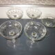 5 antique champagne cups