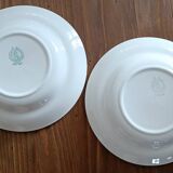 2 assiettes terre de fer modèle Nappe