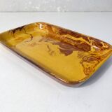 signed mixed earth ceramic tray with marbled effect